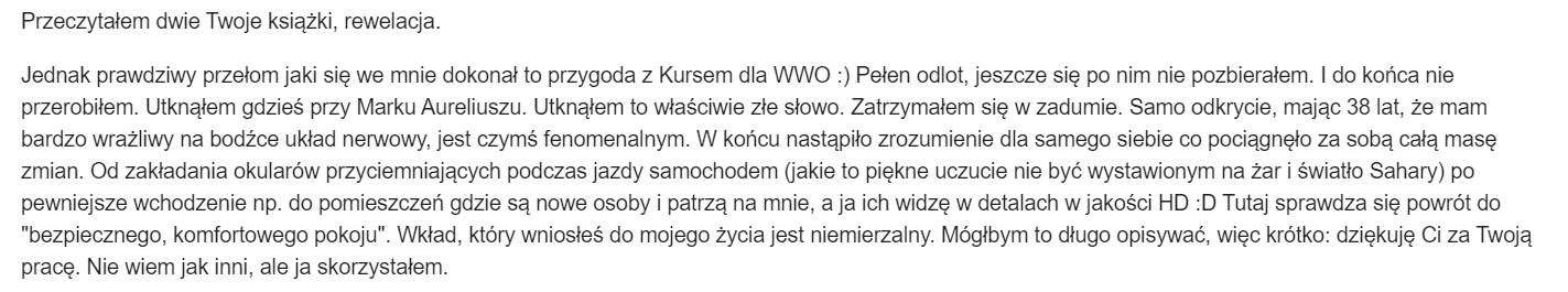 Tomasz opinia Siła Wrażliwości