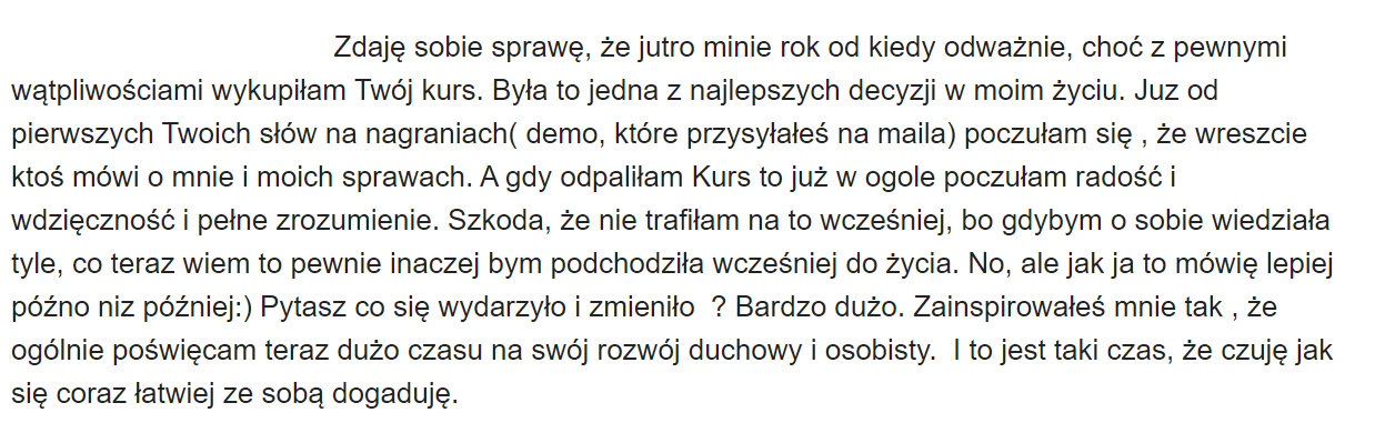 Kurs opinia Marta